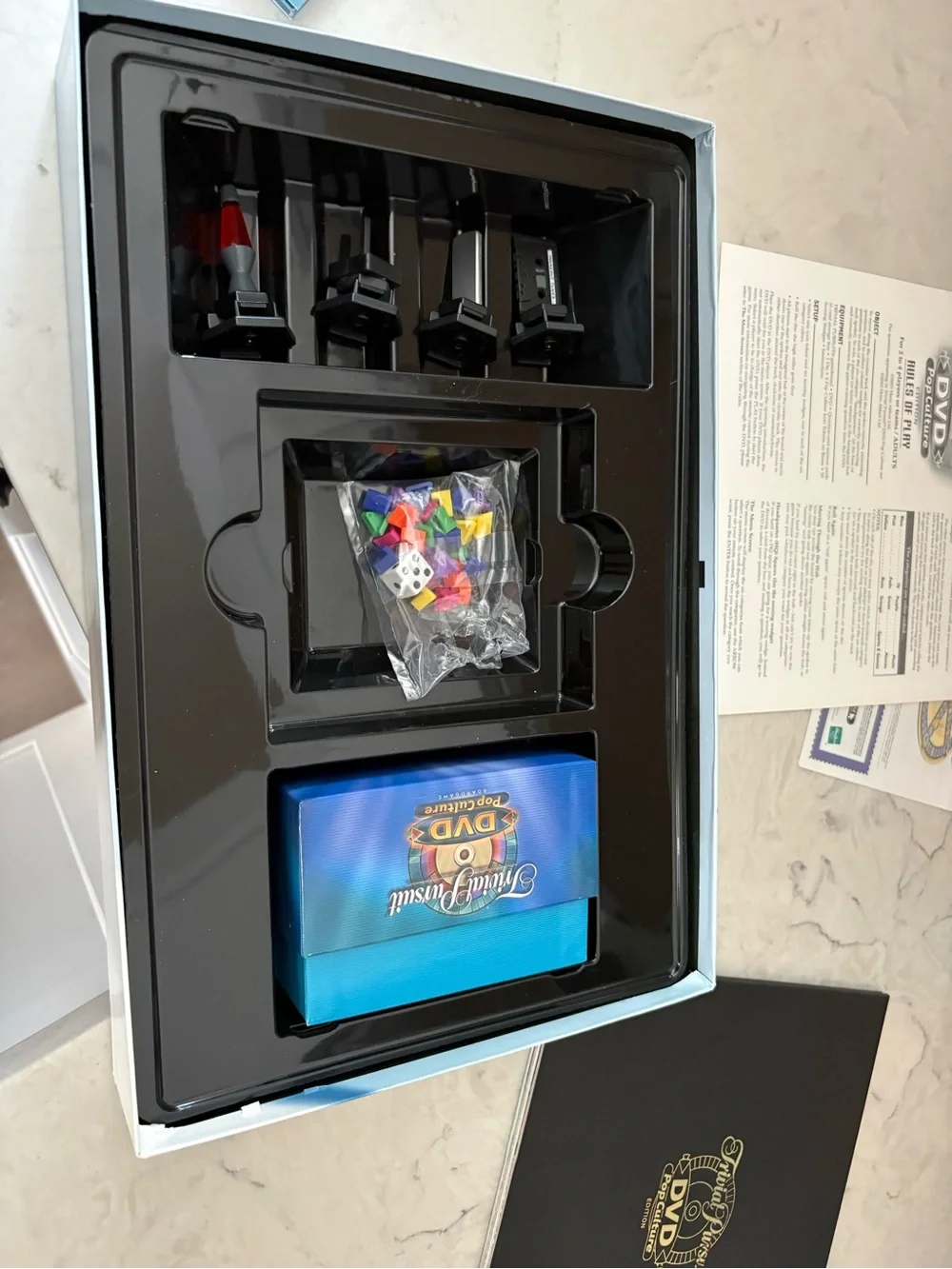 Trivia Pursuit DVD Pop Culture Board Game by Parker Brothers.
